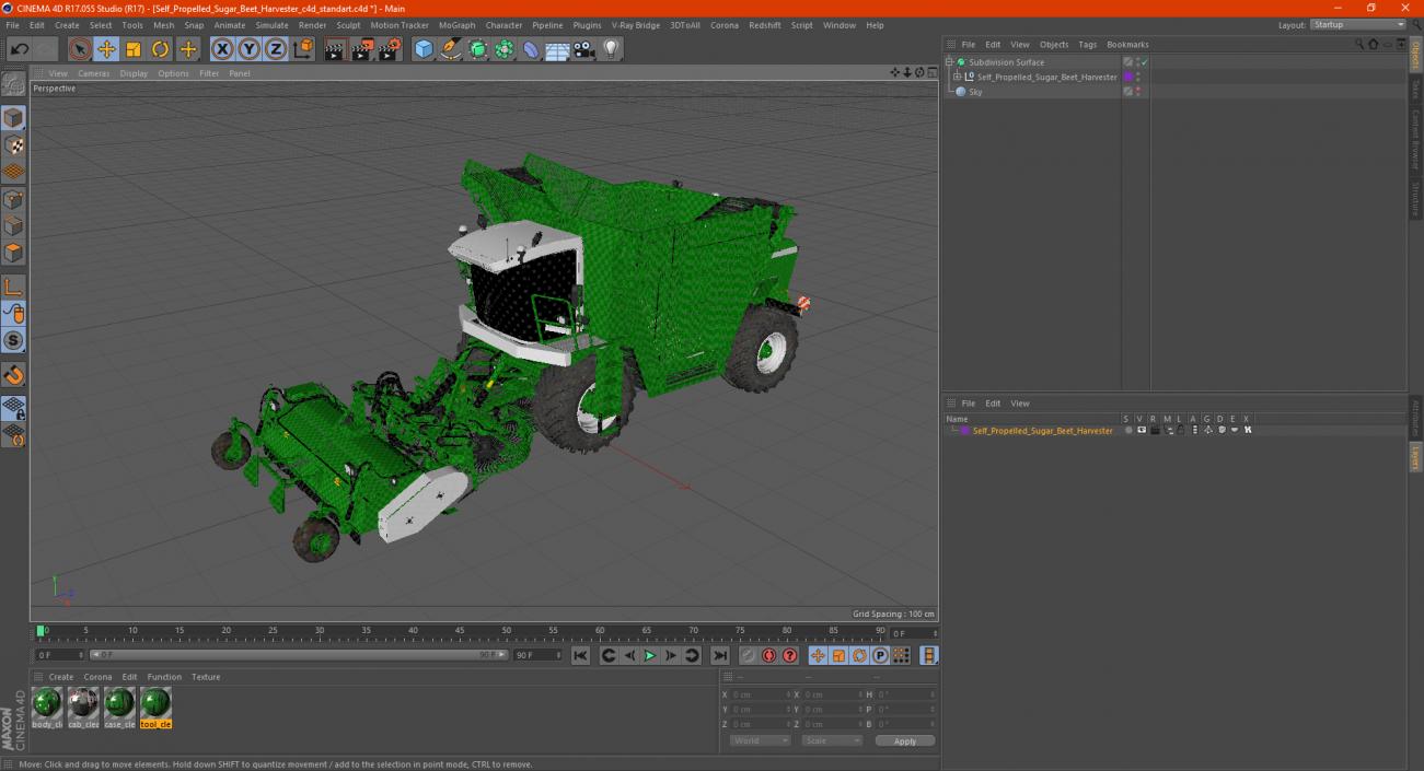 3D model Self Propelled Sugar Beet Harvester