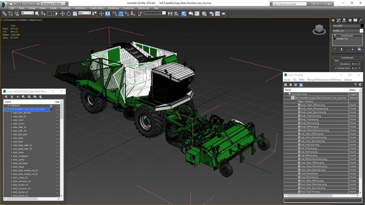 3D model Self Propelled Sugar Beet Harvester