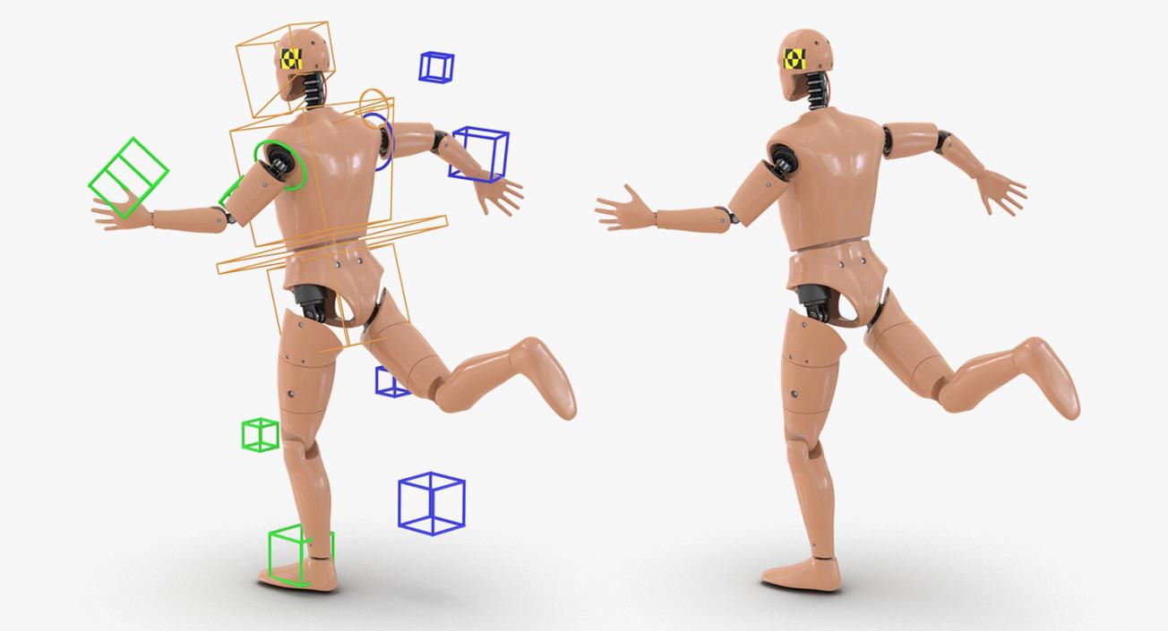 3D Rigged Crash Test Dummies Collection 5 model