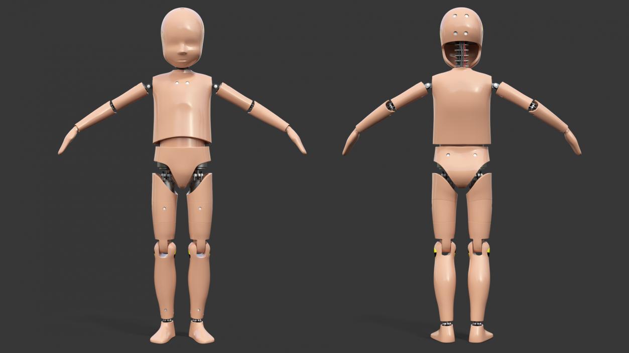 3D Rigged Crash Test Dummies Collection 5 model