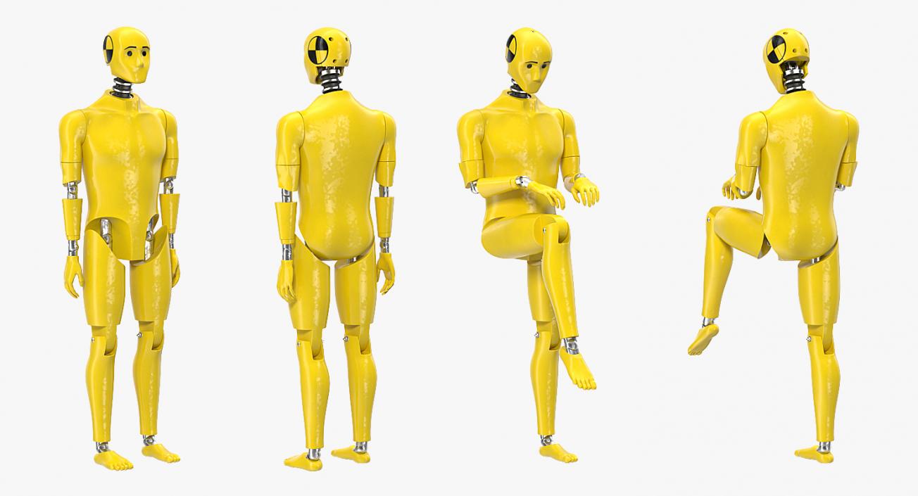 3D Rigged Crash Test Dummies Collection 5 model