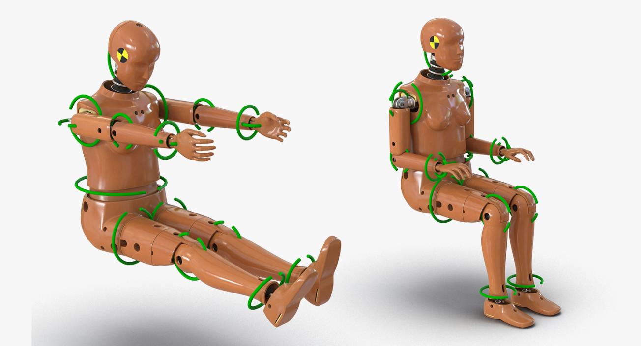 3D Rigged Crash Test Dummies Collection 5 model