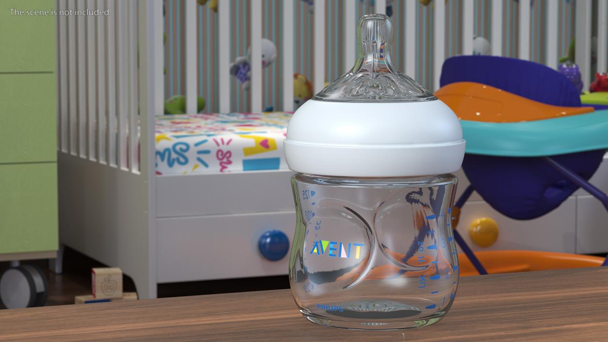 Philips Avent Baby Bottle with Nipple 3D