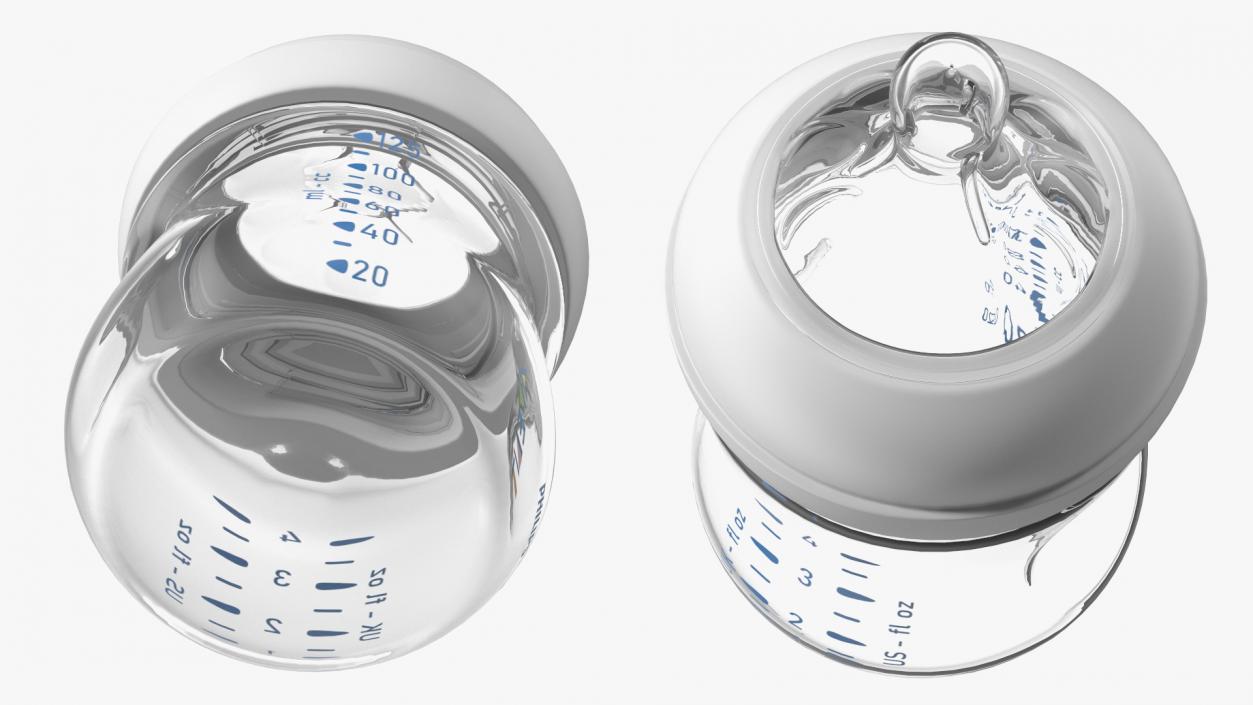 Philips Avent Baby Bottle with Nipple 3D