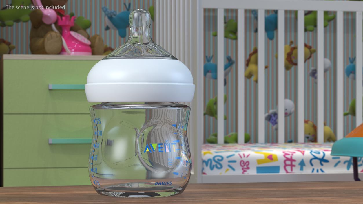 Philips Avent Baby Bottle with Nipple 3D