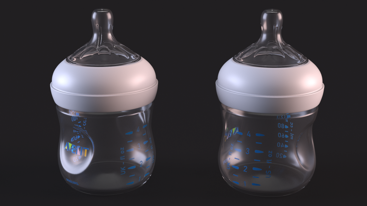 Philips Avent Baby Bottle with Nipple 3D