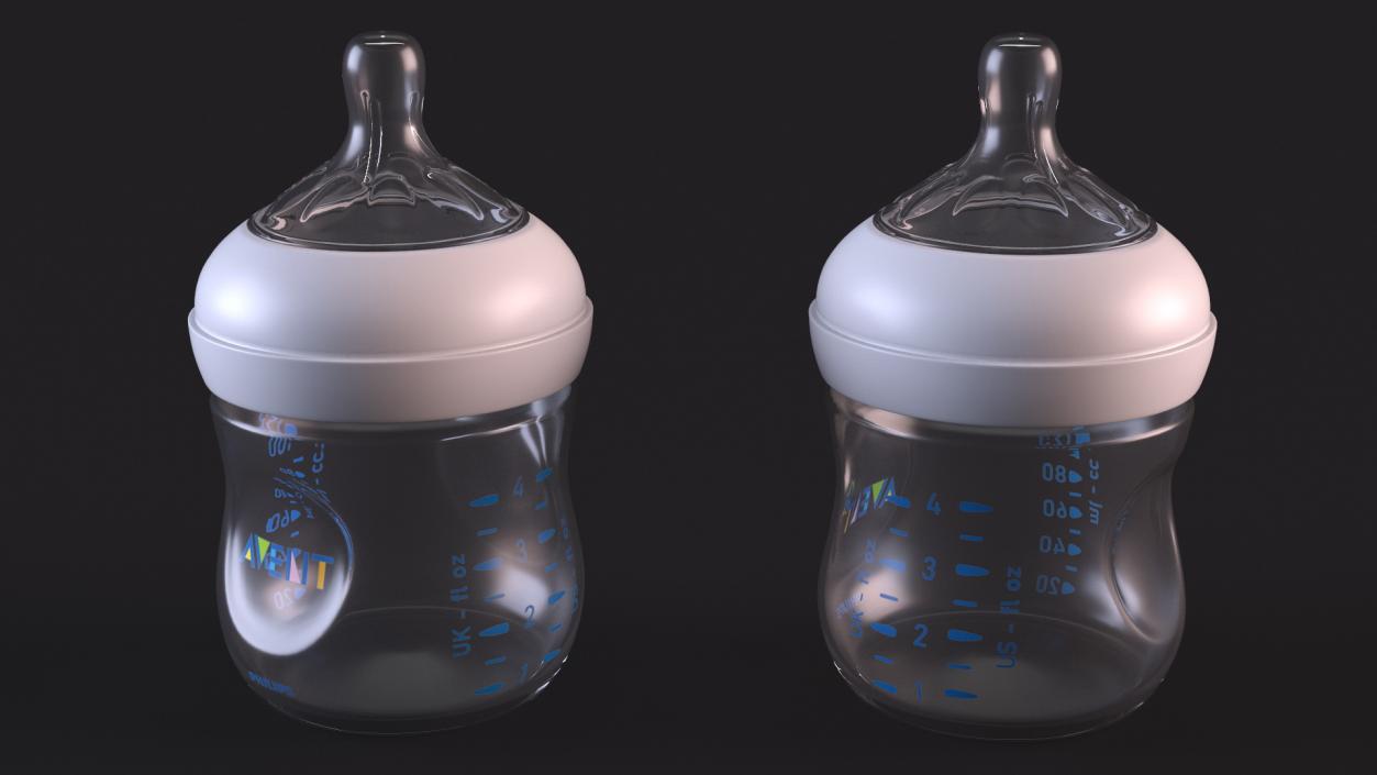 Philips Avent Baby Bottle with Nipple 3D