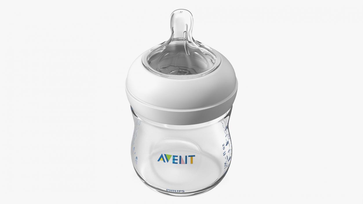 Philips Avent Baby Bottle with Nipple 3D