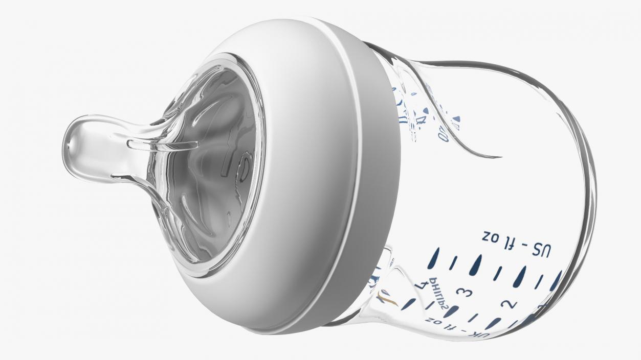 Philips Avent Baby Bottle with Nipple 3D