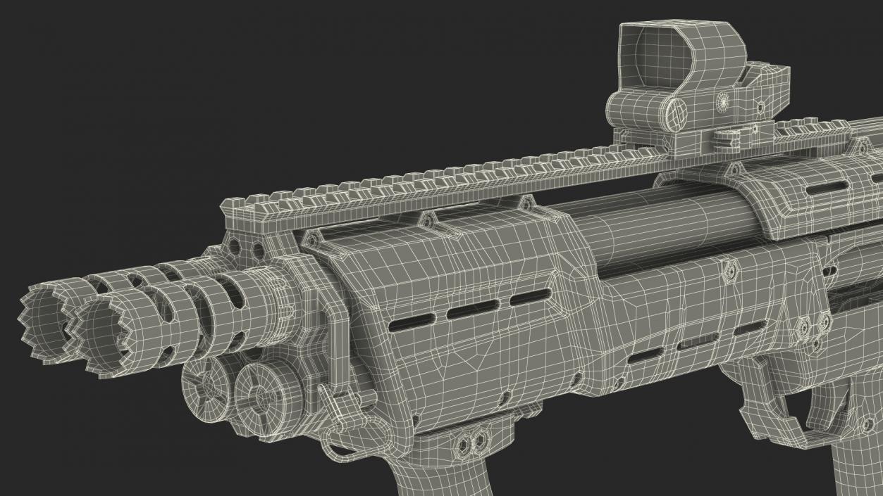 Black Gauge Pump MFG 12 Rigged for Maya 3D model