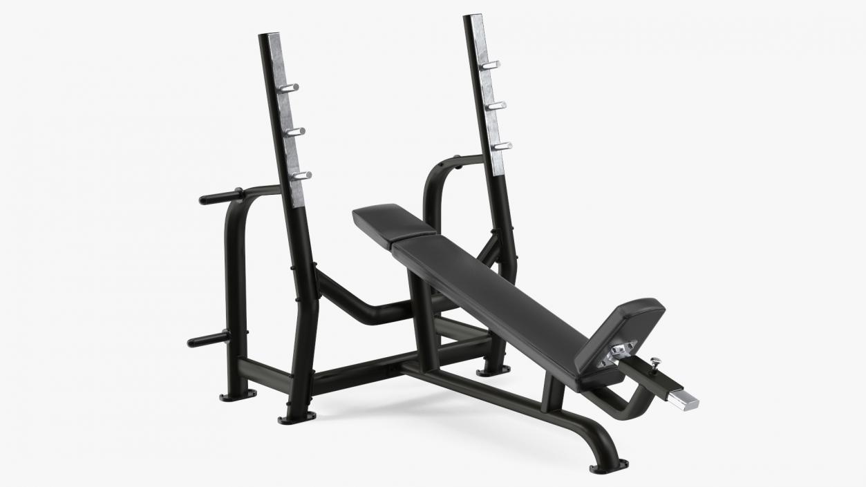 3D Olympic Incline Bench