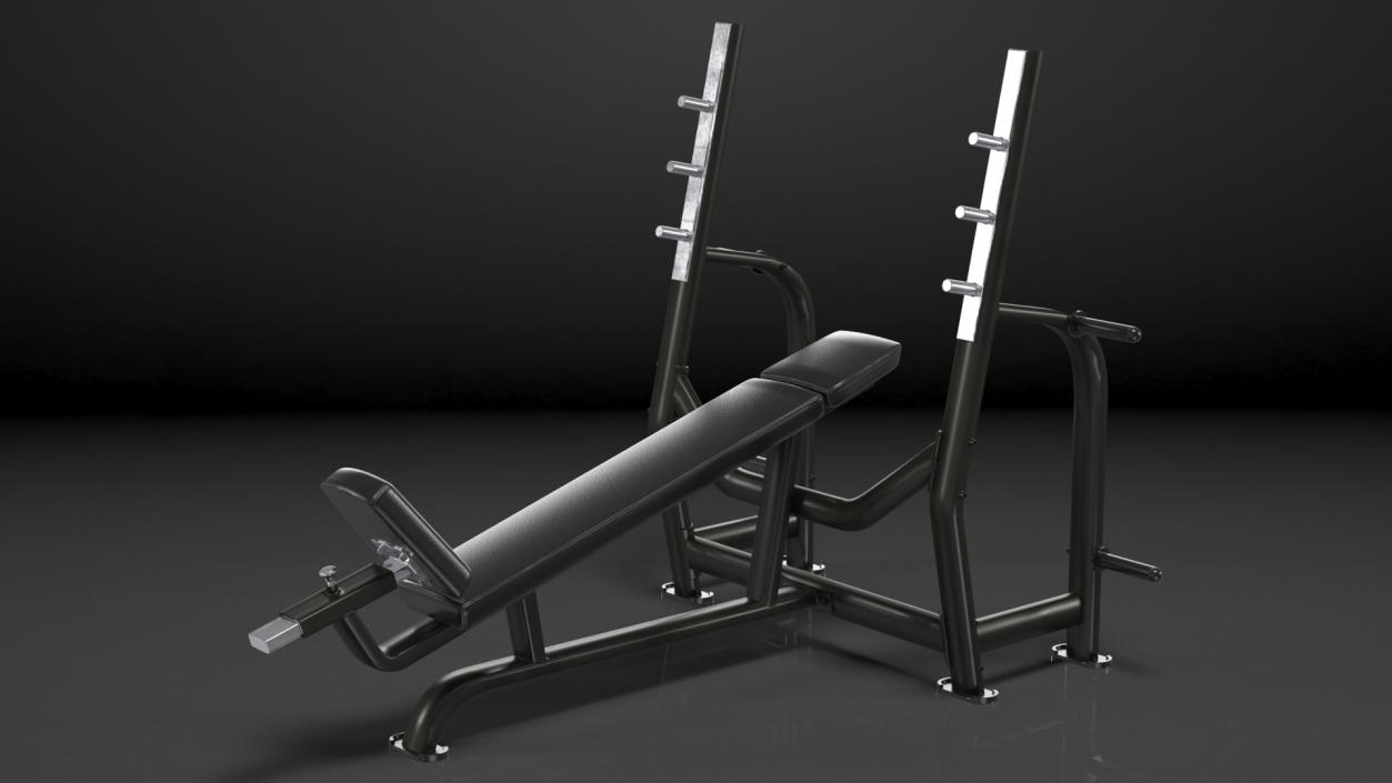 3D Olympic Incline Bench