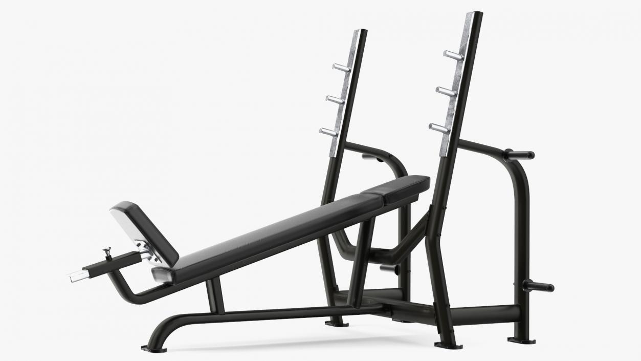 3D Olympic Incline Bench