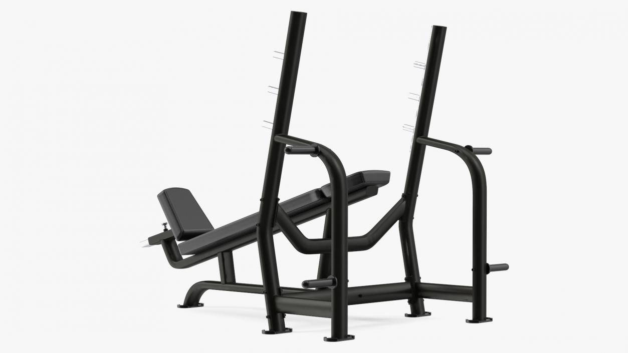 3D Olympic Incline Bench