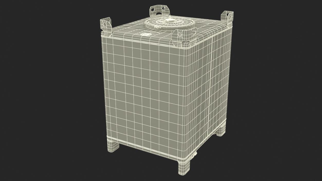 3D Stainless Steel IBC Container Cube 350gal