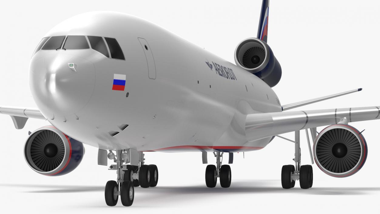 3D McDonnell Douglas MD11 Tri Jet Airliner Aeroflot model