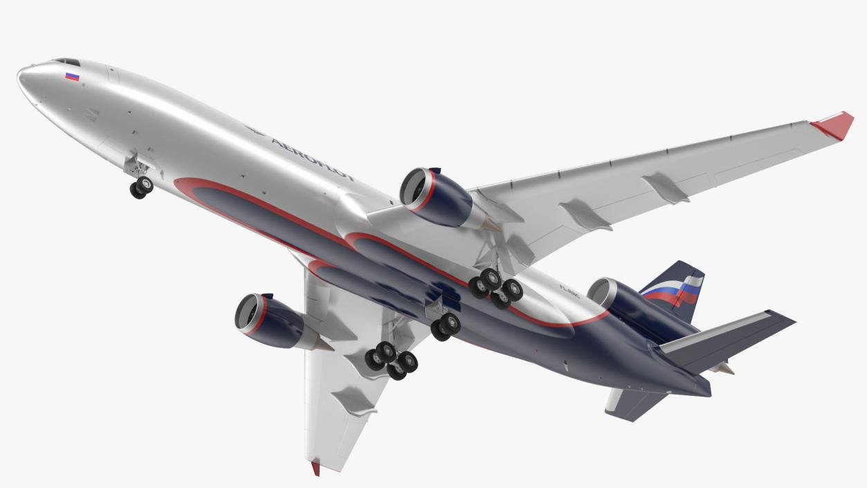 3D McDonnell Douglas MD11 Tri Jet Airliner Aeroflot model