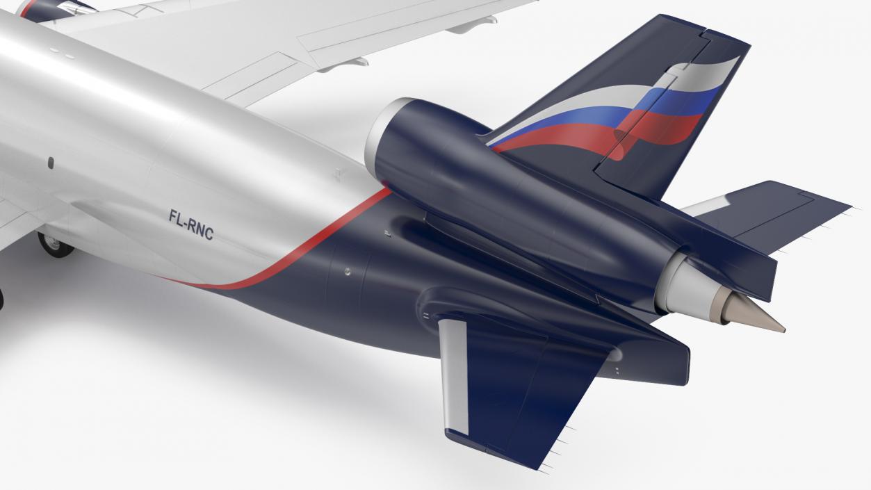 3D McDonnell Douglas MD11 Tri Jet Airliner Aeroflot model