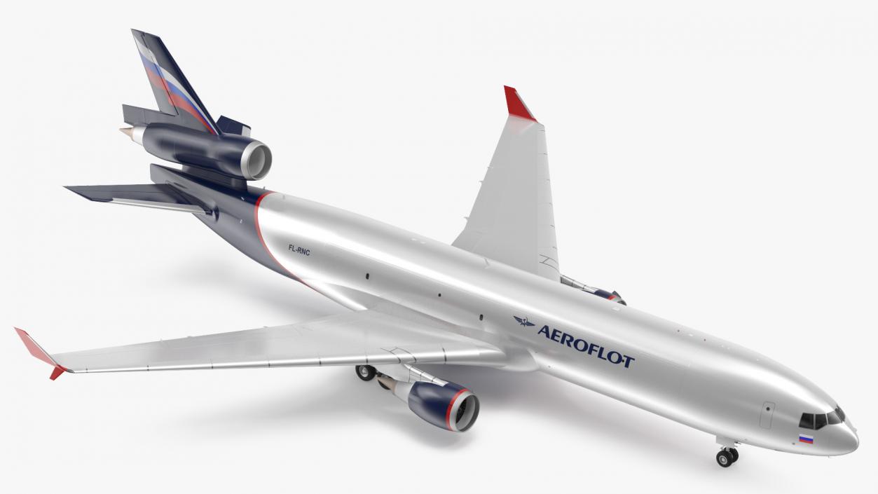 3D McDonnell Douglas MD11 Tri Jet Airliner Aeroflot model