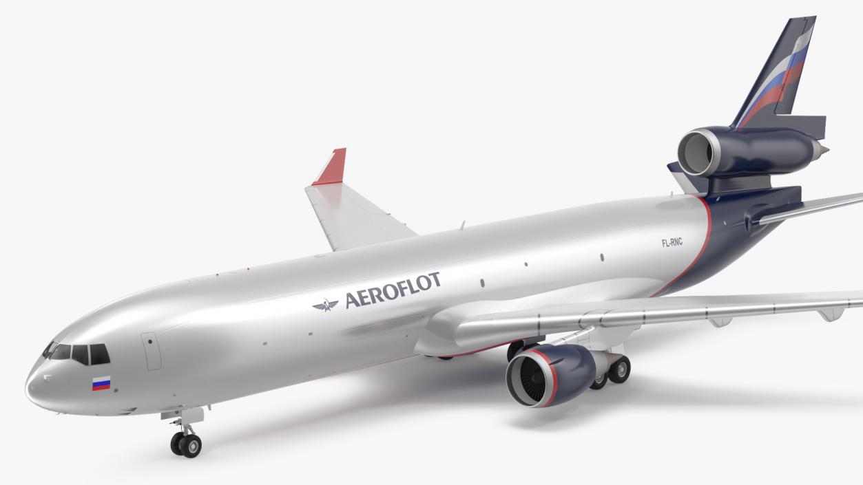 3D McDonnell Douglas MD11 Tri Jet Airliner Aeroflot model