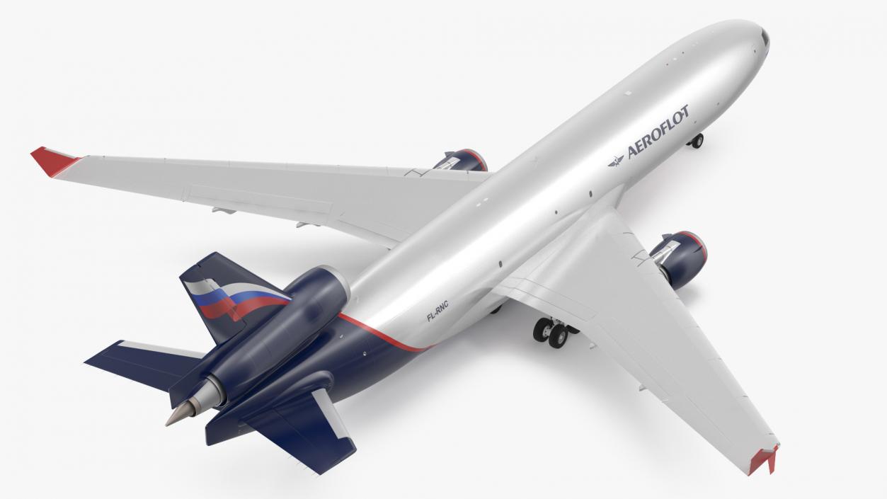 3D McDonnell Douglas MD11 Tri Jet Airliner Aeroflot model