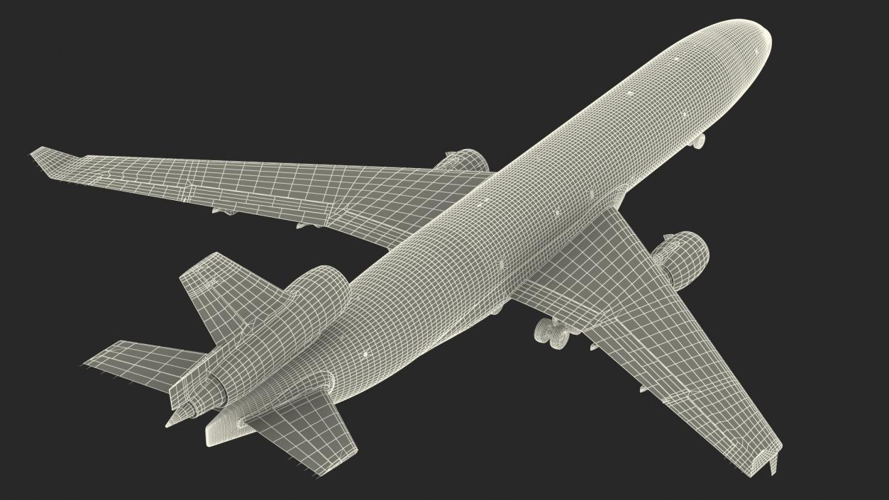 3D McDonnell Douglas MD11 Tri Jet Airliner Aeroflot model