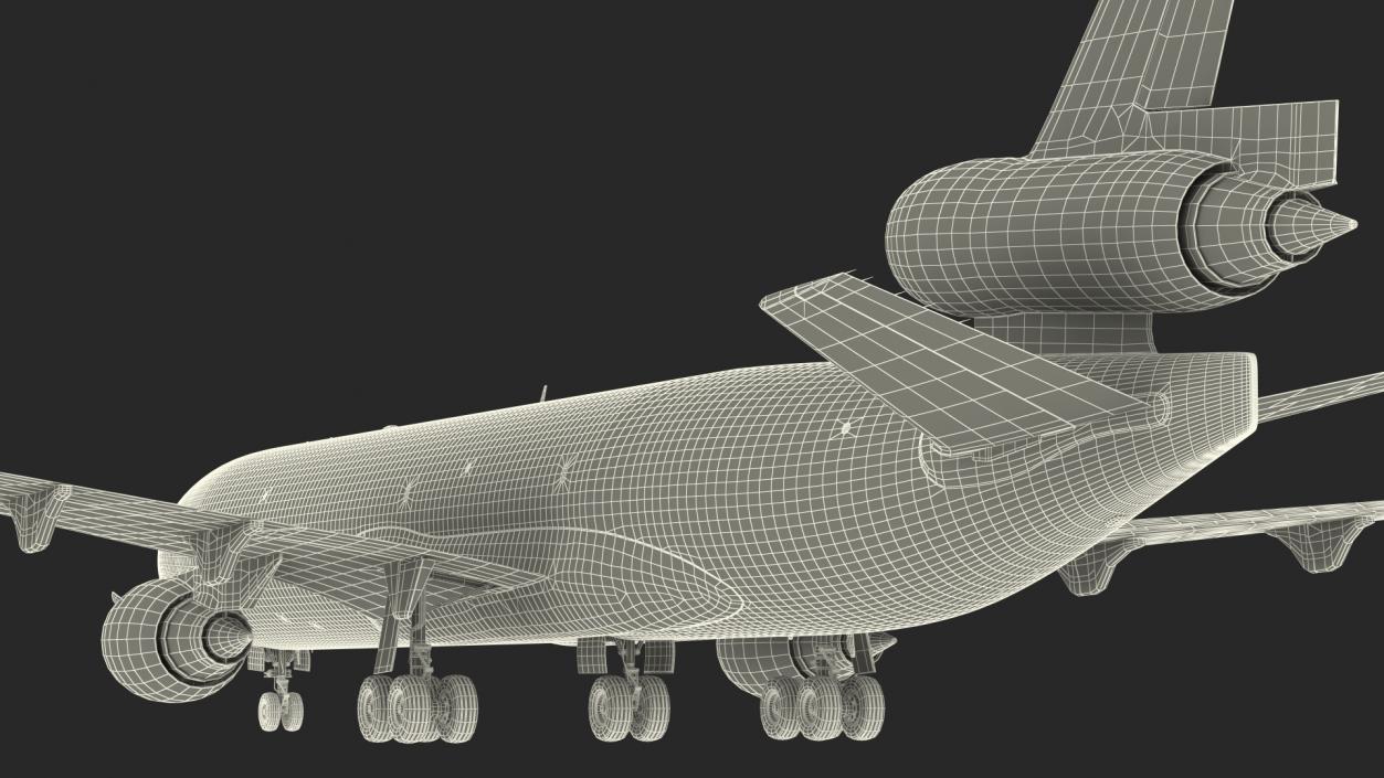 3D McDonnell Douglas MD11 Tri Jet Airliner Aeroflot model