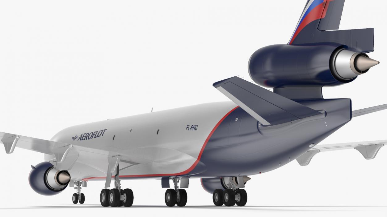 3D McDonnell Douglas MD11 Tri Jet Airliner Aeroflot model