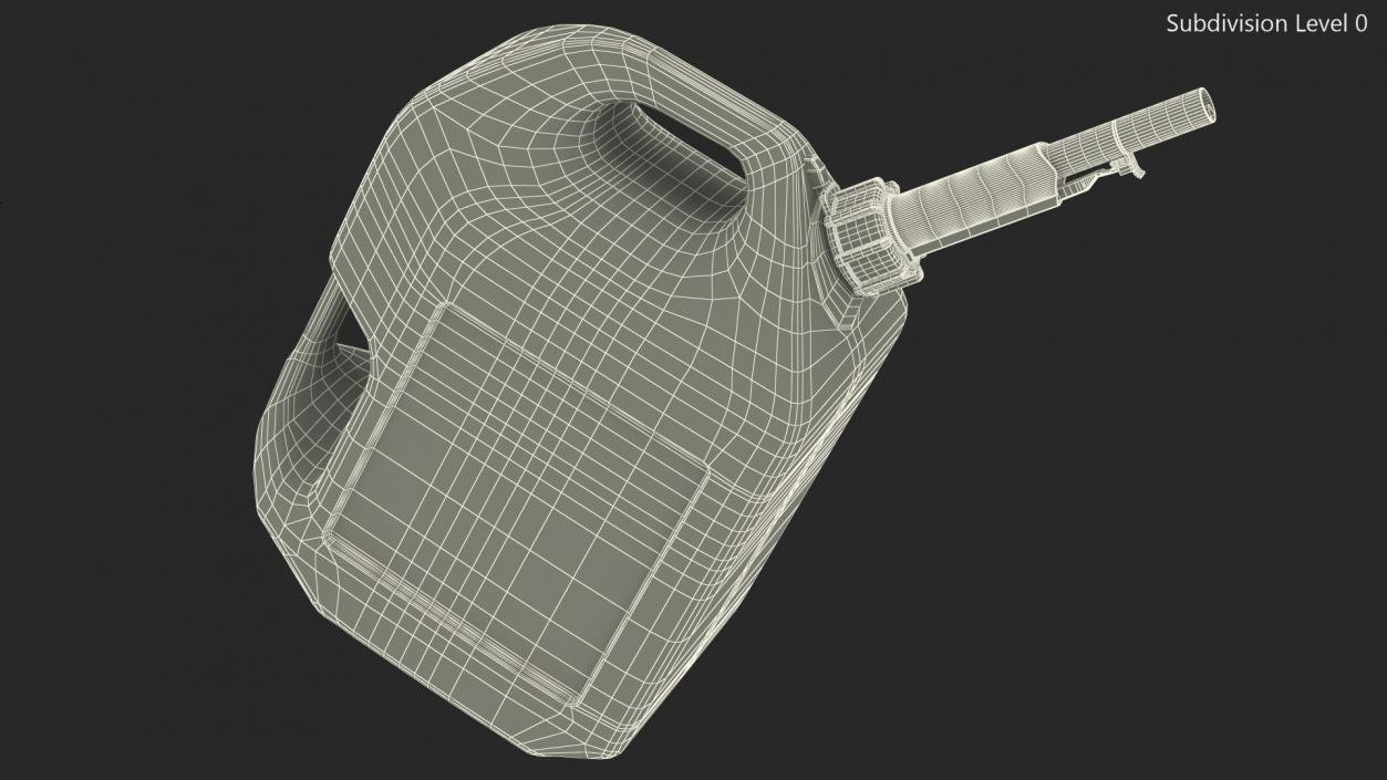 Plastic Gas Can 5 Gallon 3D model