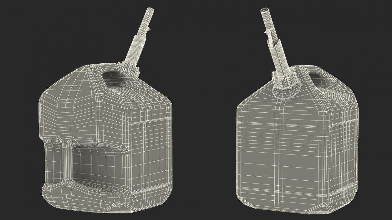 Plastic Gas Can 5 Gallon 3D model