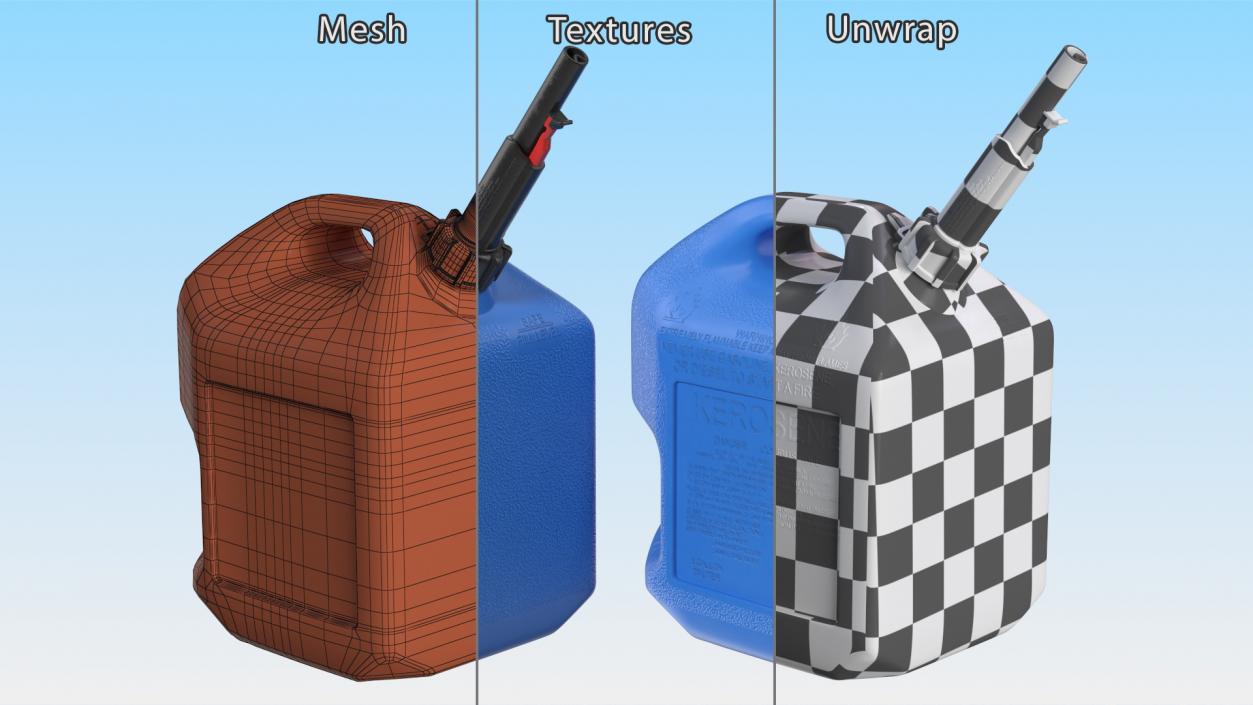 Plastic Gas Can 5 Gallon 3D model