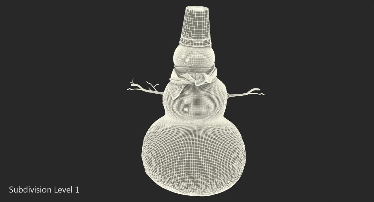 Christmas Snowman 3D