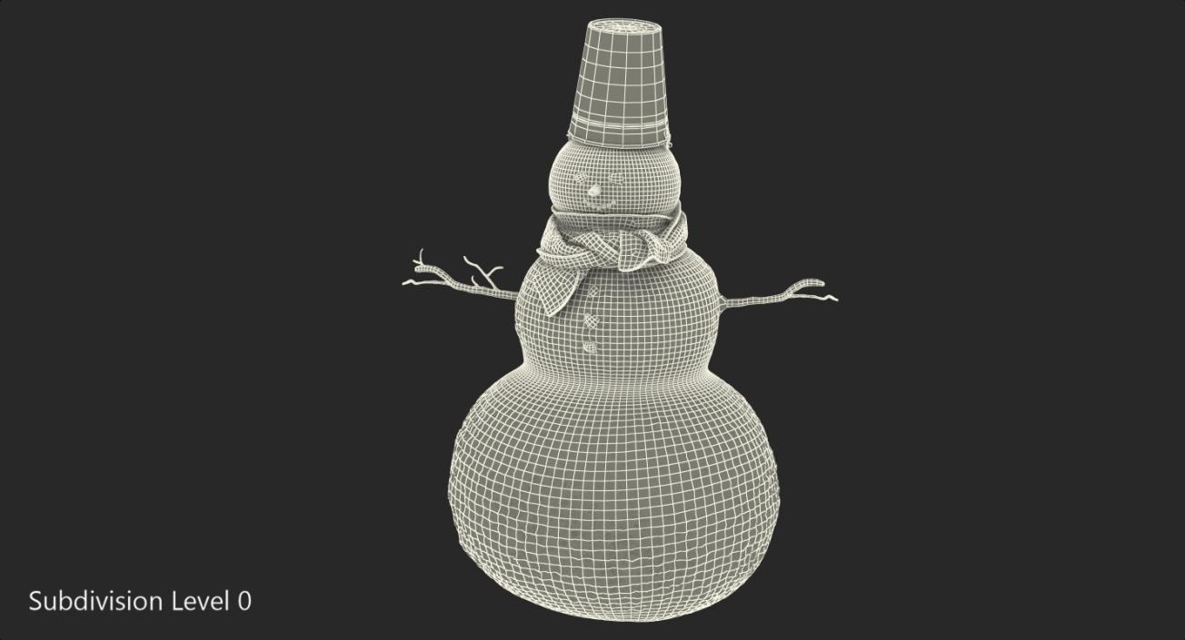 Christmas Snowman 3D