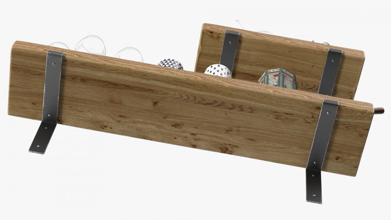 Shelf With Kitchenware 3D