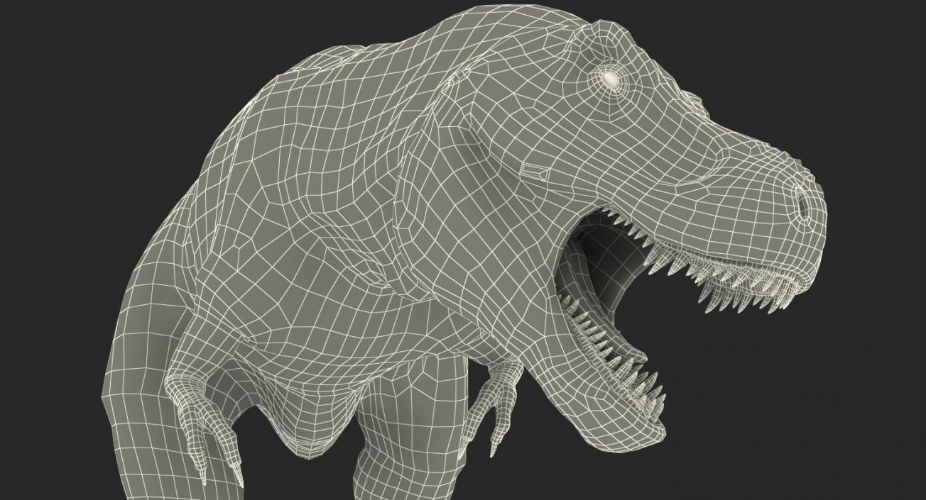 3D model Tyrannosaurus Rex Attacks