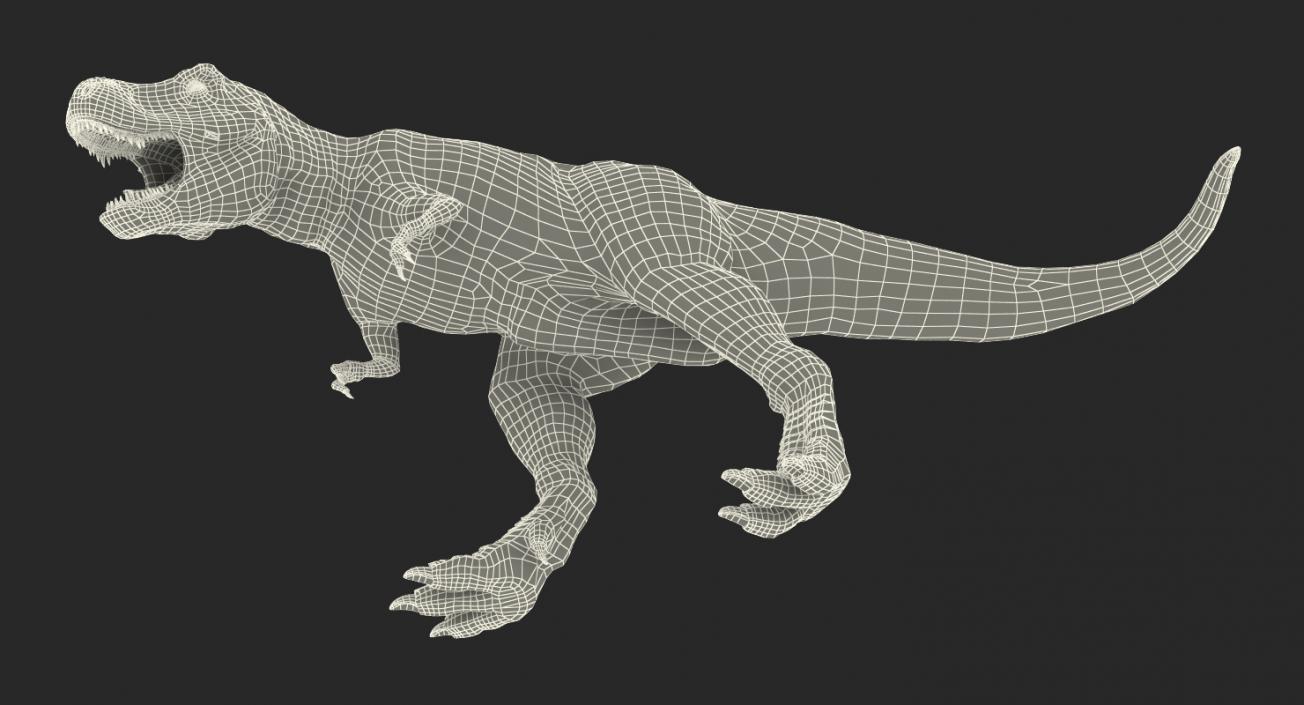 3D model Tyrannosaurus Rex Attacks