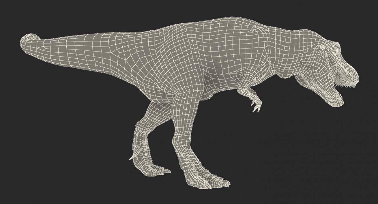 3D model Tyrannosaurus Rex Attacks