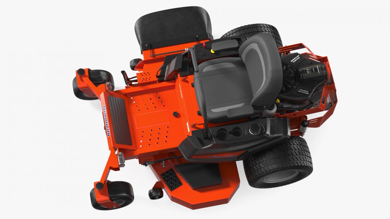 3D Zero Turn Mower Simplicity Rigged model