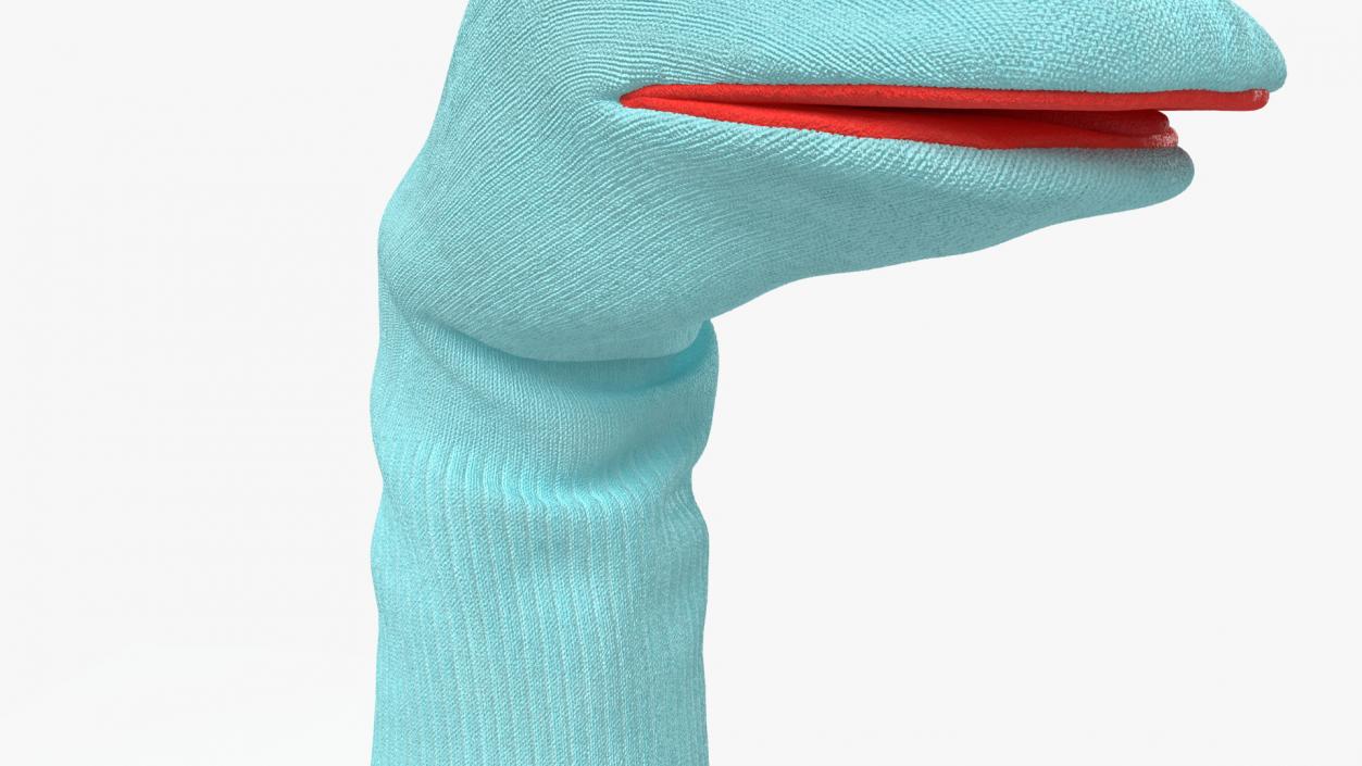 3D Sock Puppet Boy Blue Rigged for Maya