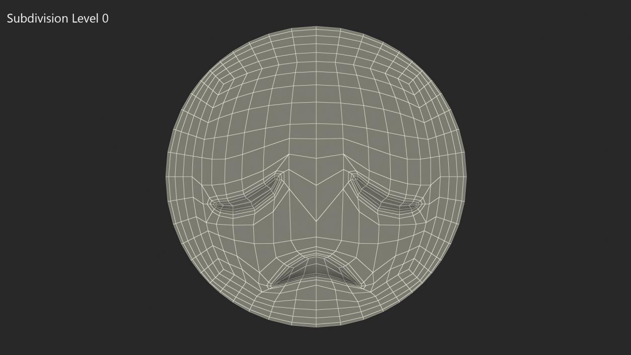 3D Disappointed Face Emoji model