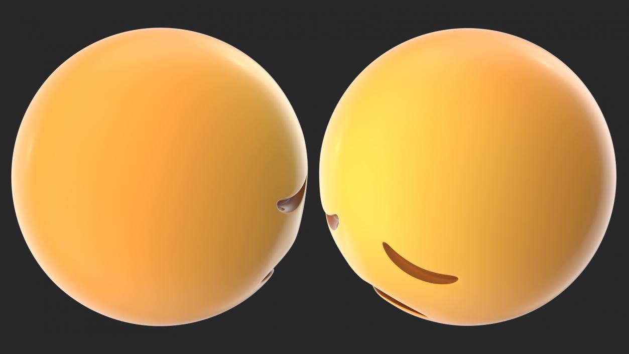 3D Disappointed Face Emoji model