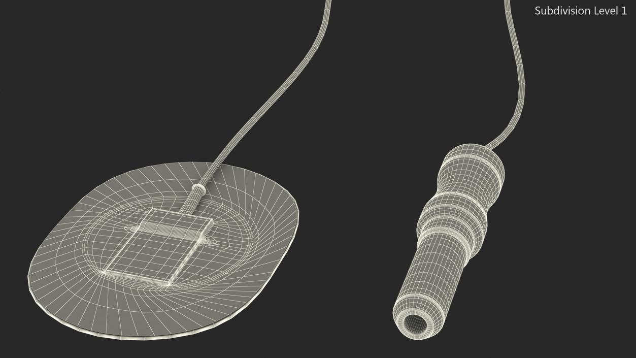 3D Black Stretched Wire with Surface Electrode model