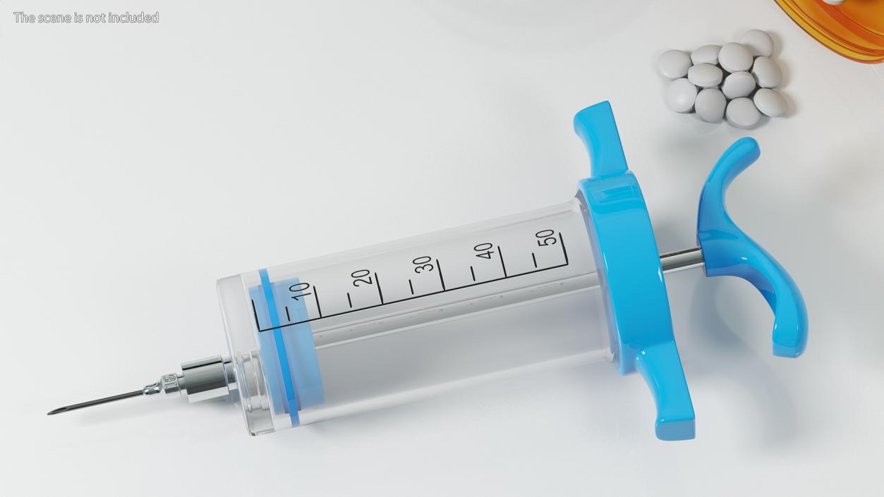 3D Veterinary Vaccine Syringe 50ml