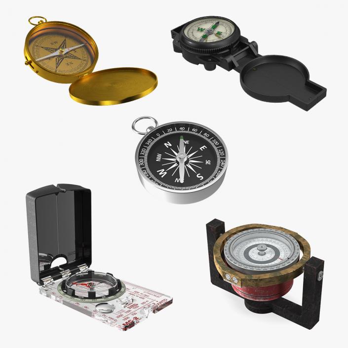 Compasses Collection 3 3D