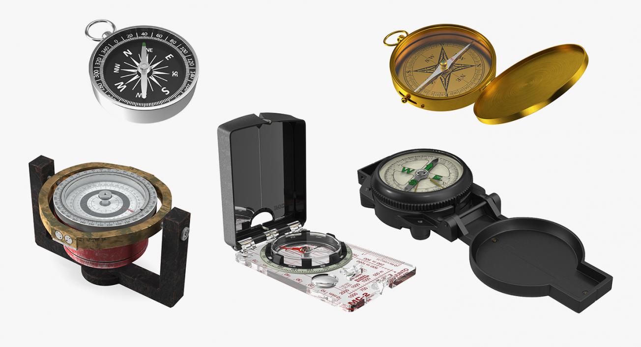 Compasses Collection 3 3D