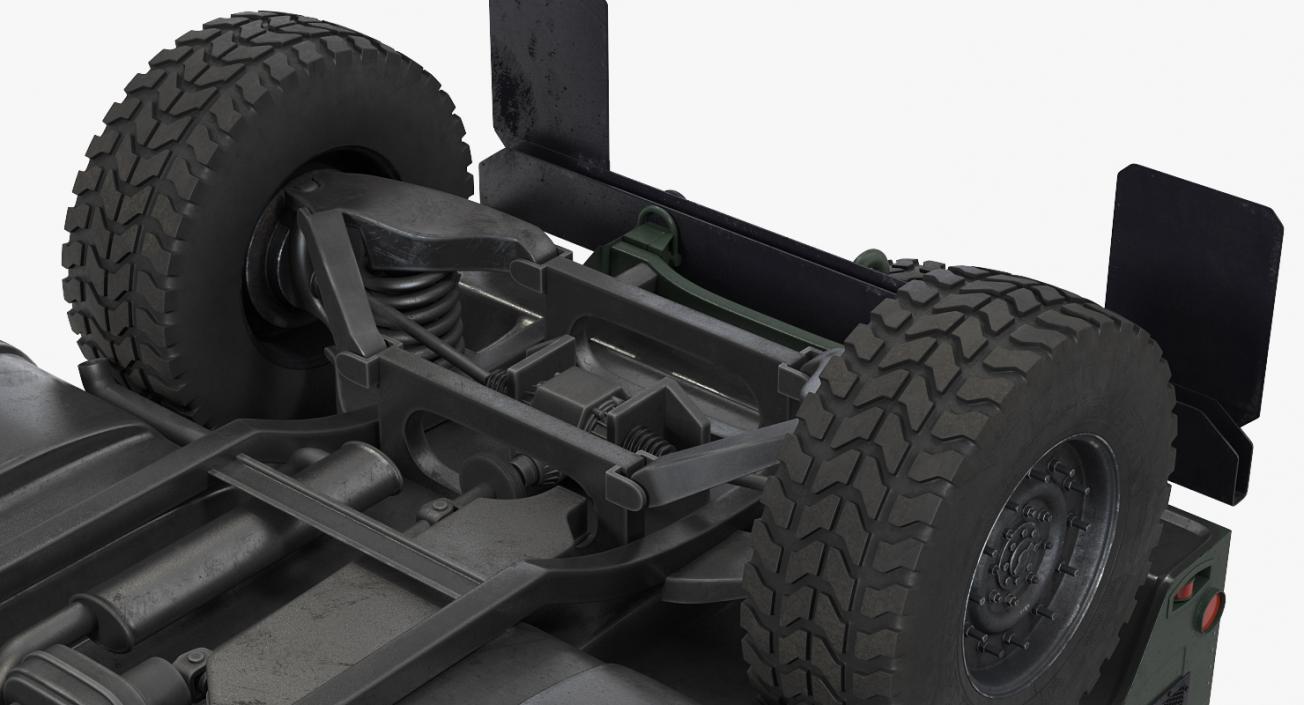 Humvee M1151 Enhanced Armament Carrier Simple Interior 3D model