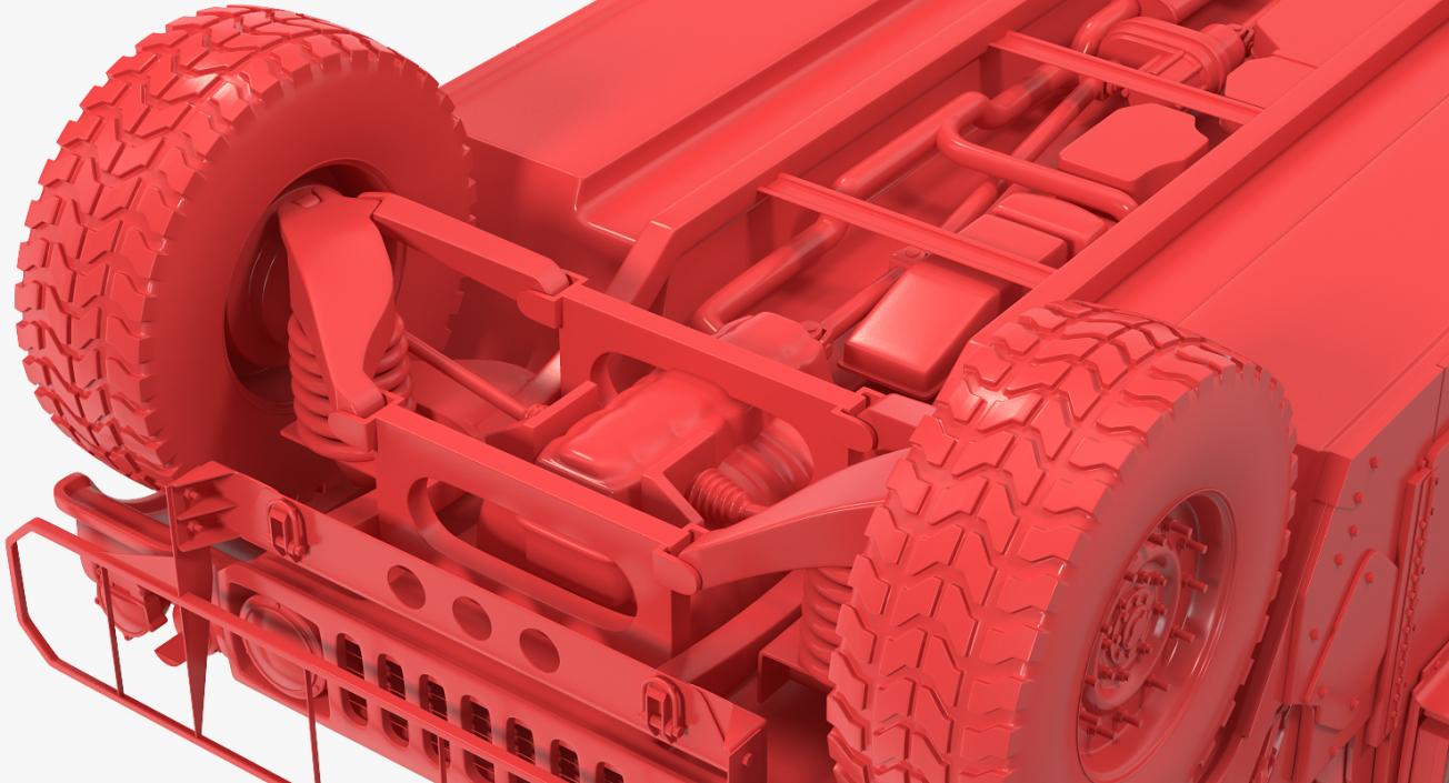 Humvee M1151 Enhanced Armament Carrier Simple Interior 3D model