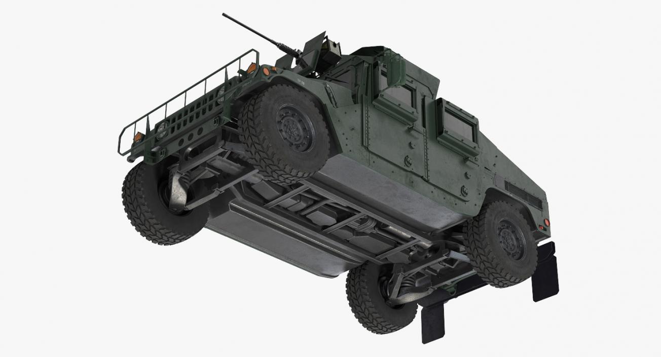 Humvee M1151 Enhanced Armament Carrier Simple Interior 3D model