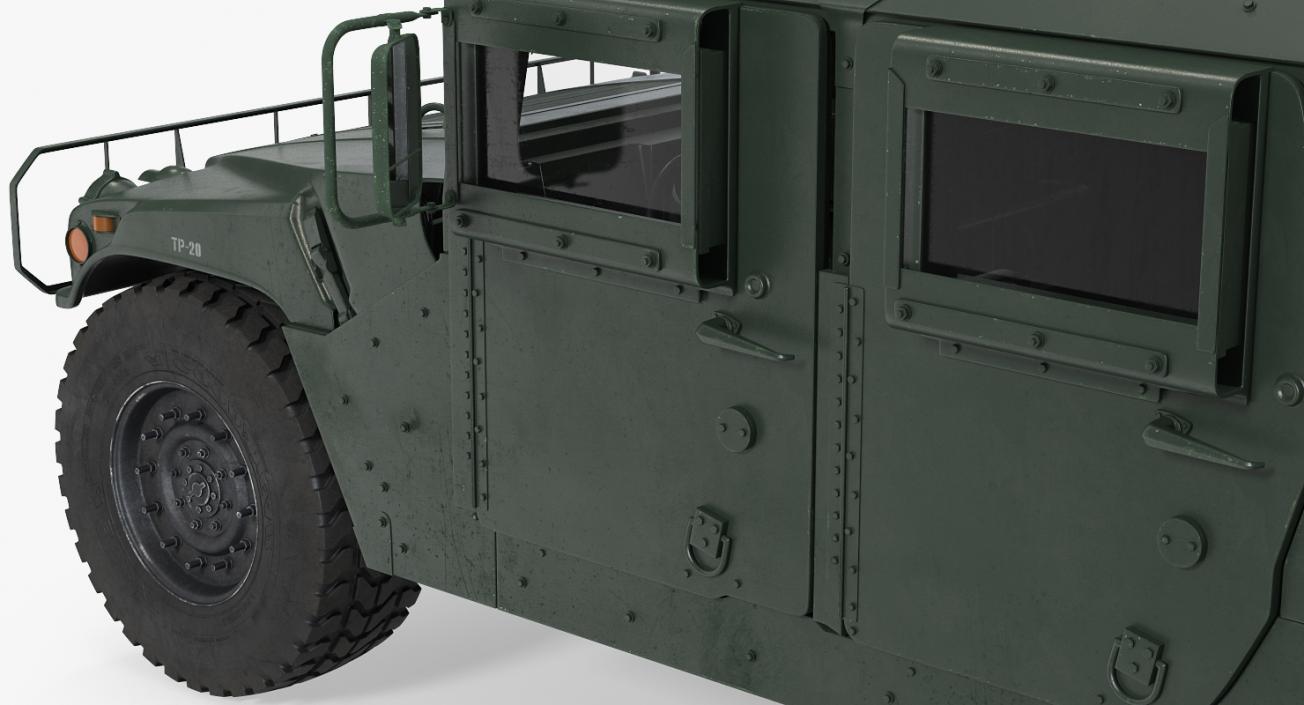 Humvee M1151 Enhanced Armament Carrier Simple Interior 3D model