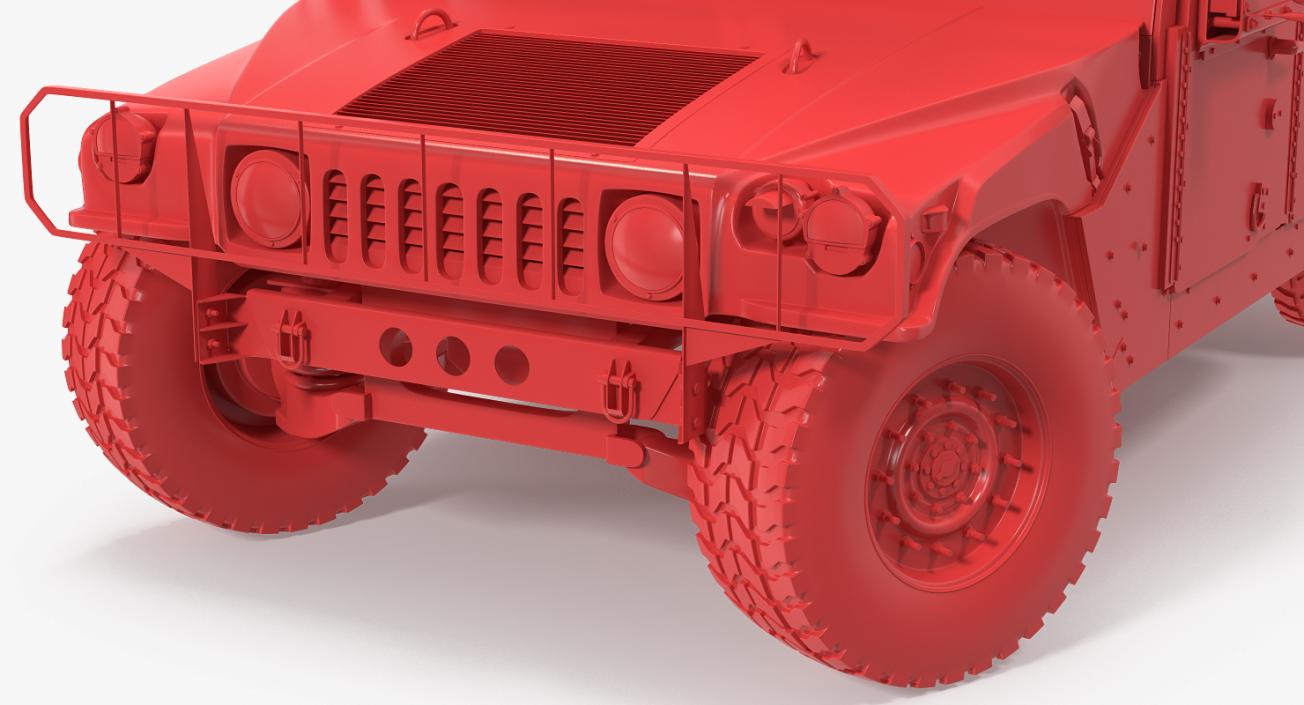 Humvee M1151 Enhanced Armament Carrier Simple Interior 3D model